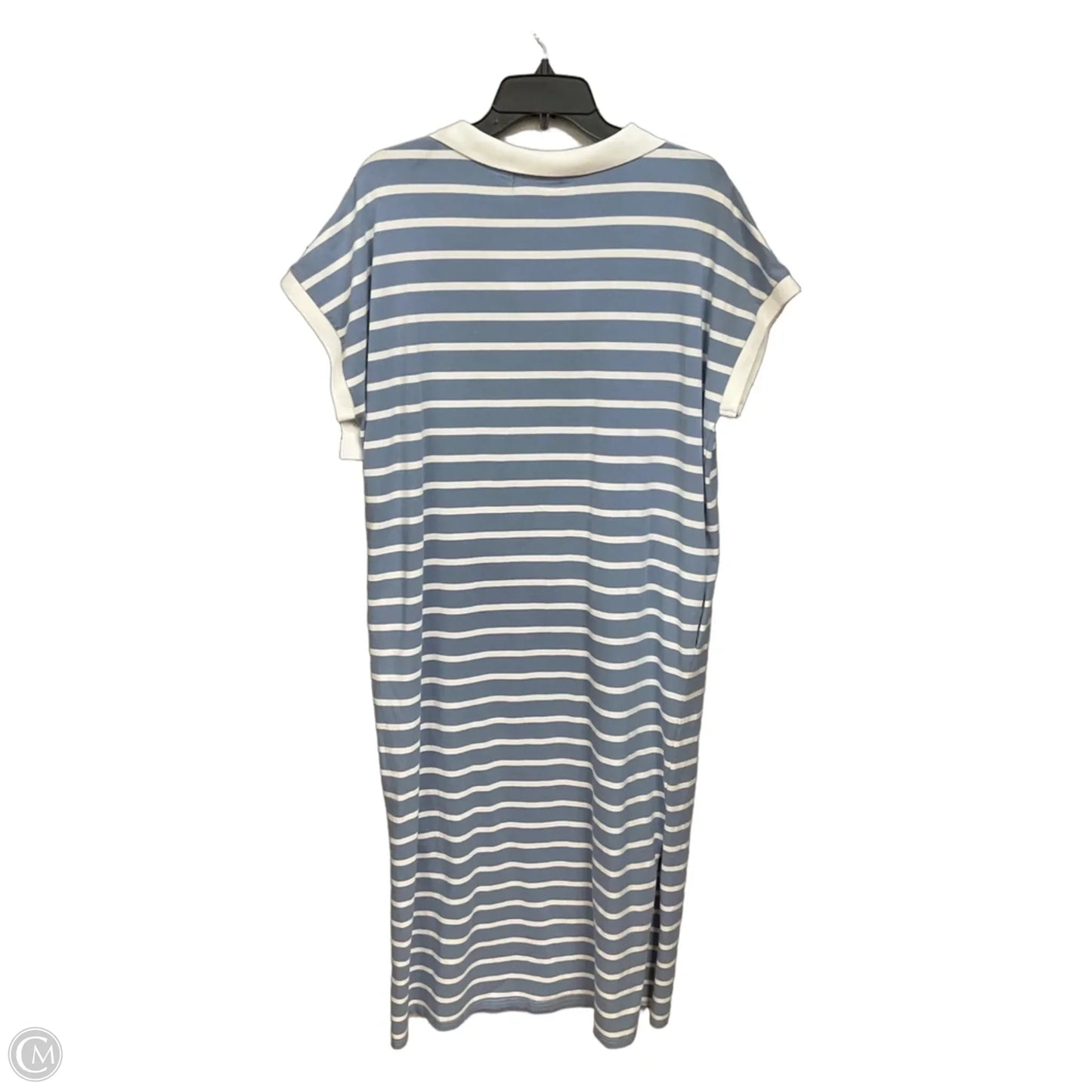 Dress Casual Midi By Merokeety In Striped Pattern, Size: Xl
