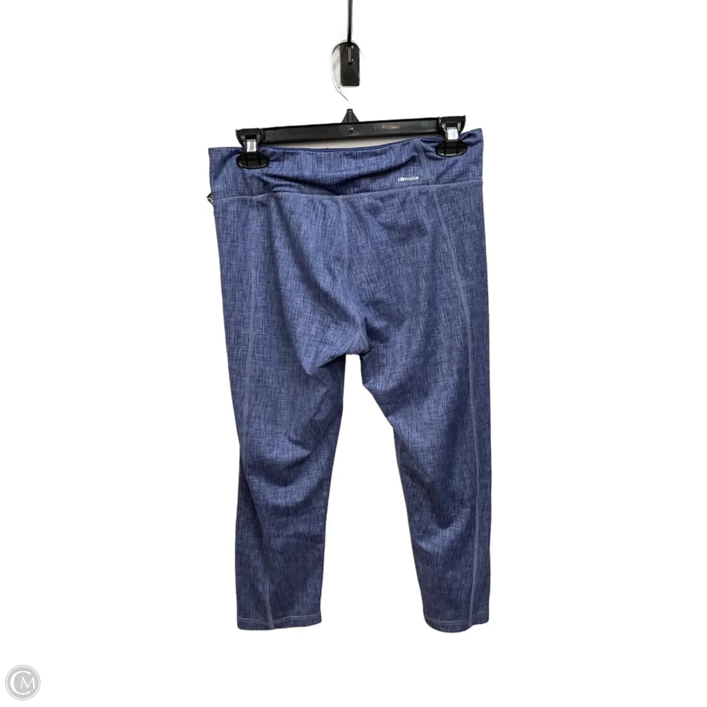 Athletic Leggings By Adidas In Blue, Size: M