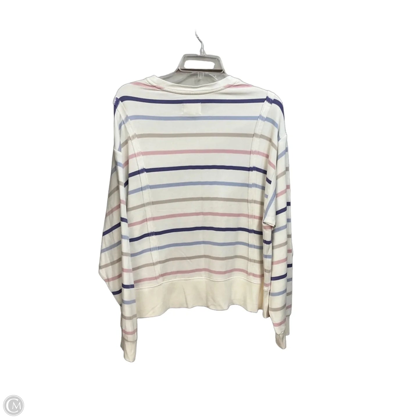 Top Long Sleeve By Thread And Supply In Striped Pattern, Size: M