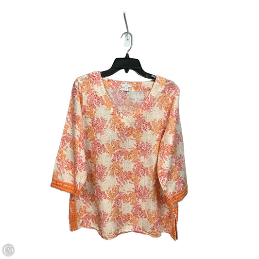 Top 3/4 Sleeve By J. Jill In Multi-colored, Size: M