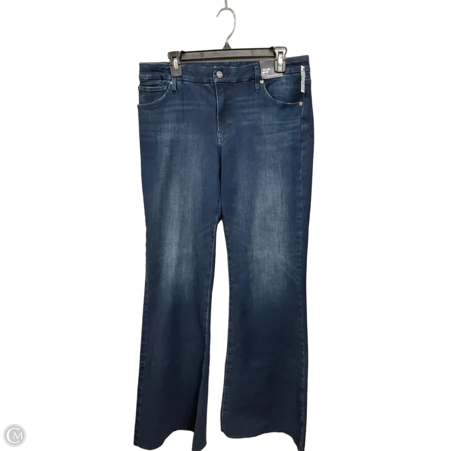 Jeans Flared By Express In Blue Denim, Size: 12
