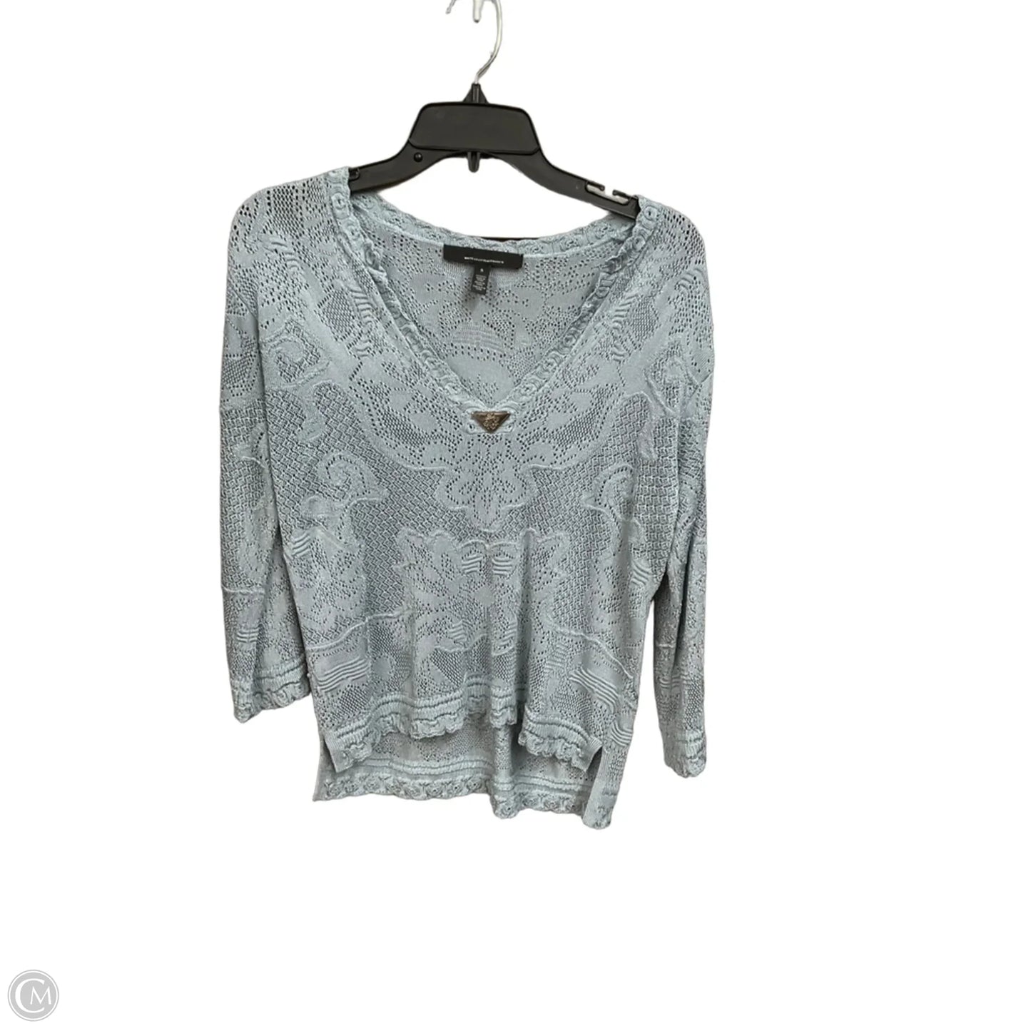 Top 3/4 Sleeve By White House Black Market In Blue, Size: S
