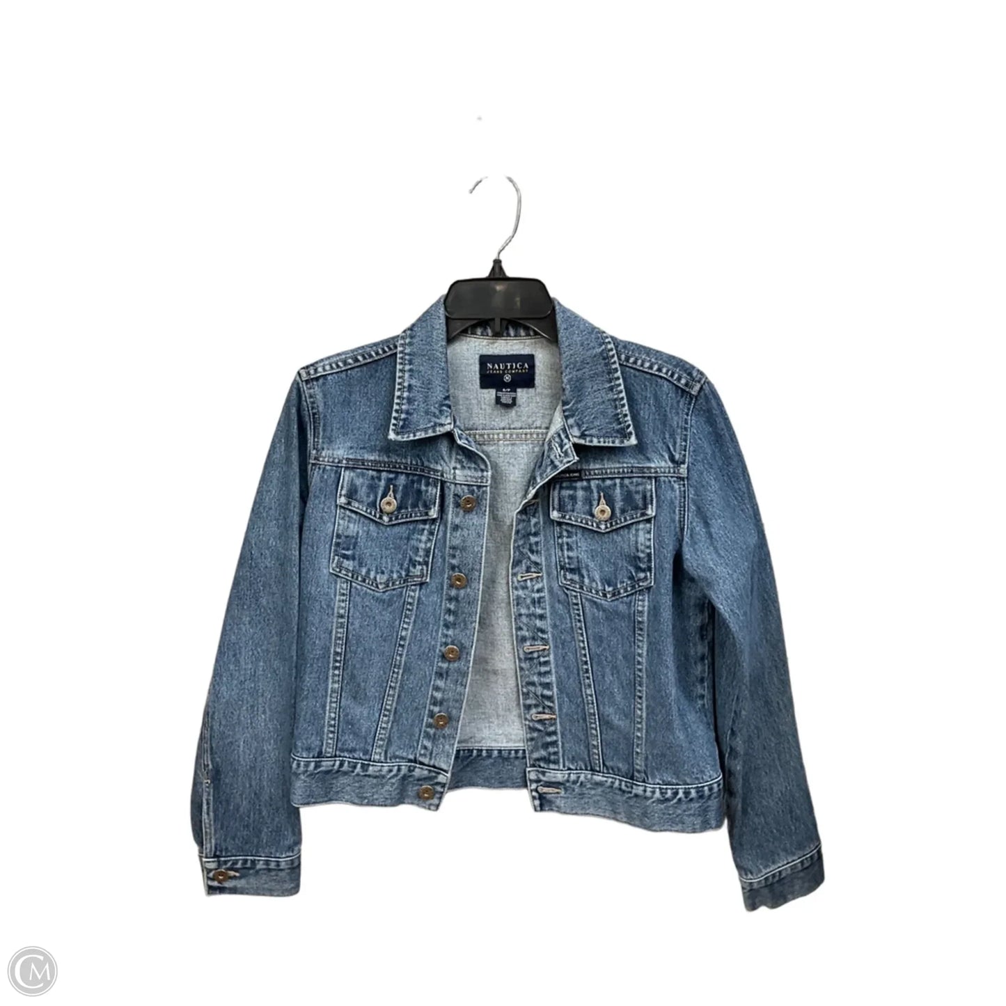 Jacket Denim By Nautica In Blue Denim, Size: S