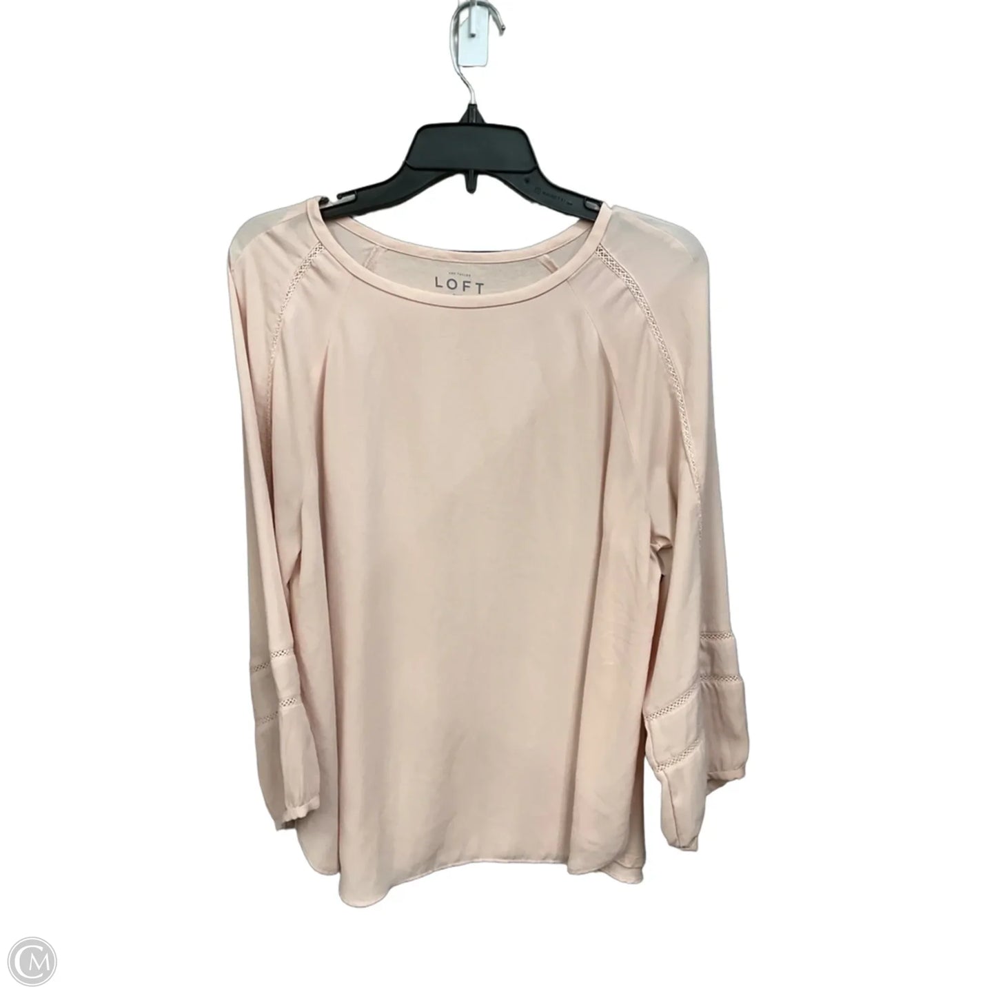 Top Long Sleeve By Loft In Pink, Size: L