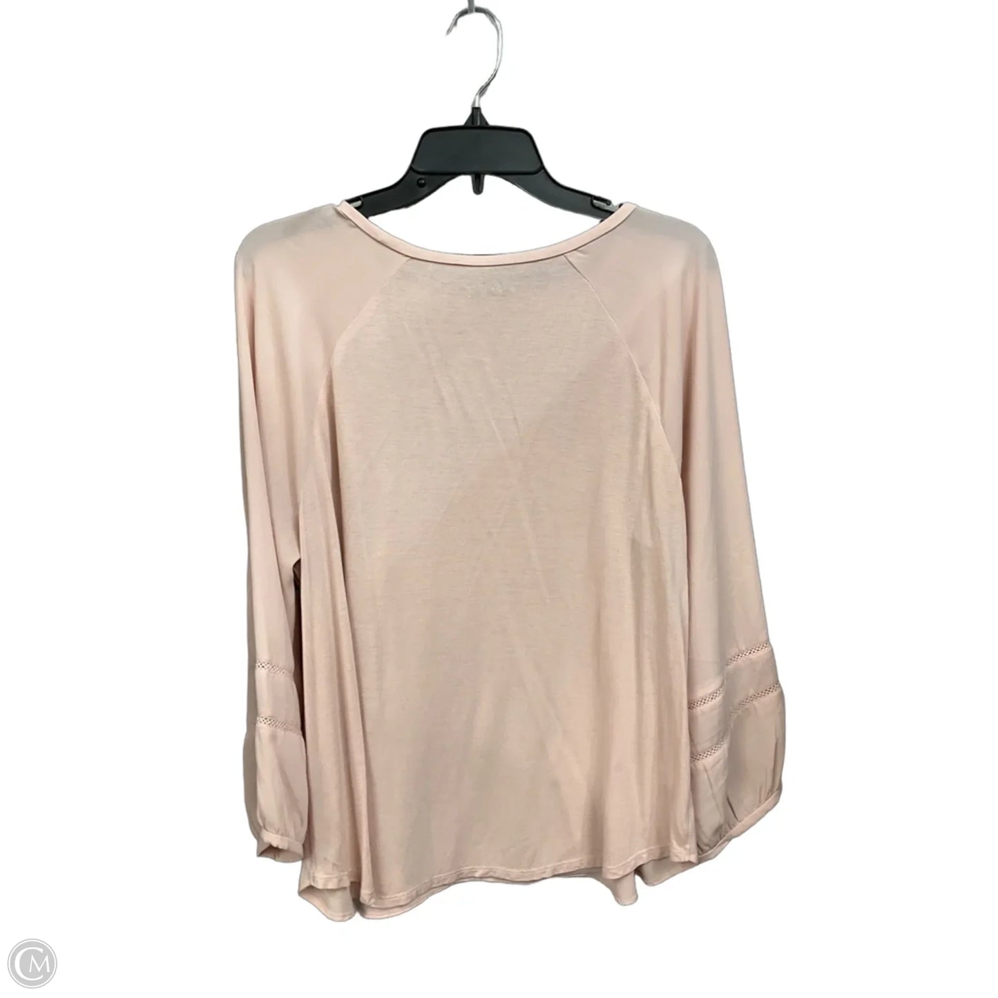 Top Long Sleeve By Loft In Pink, Size: L