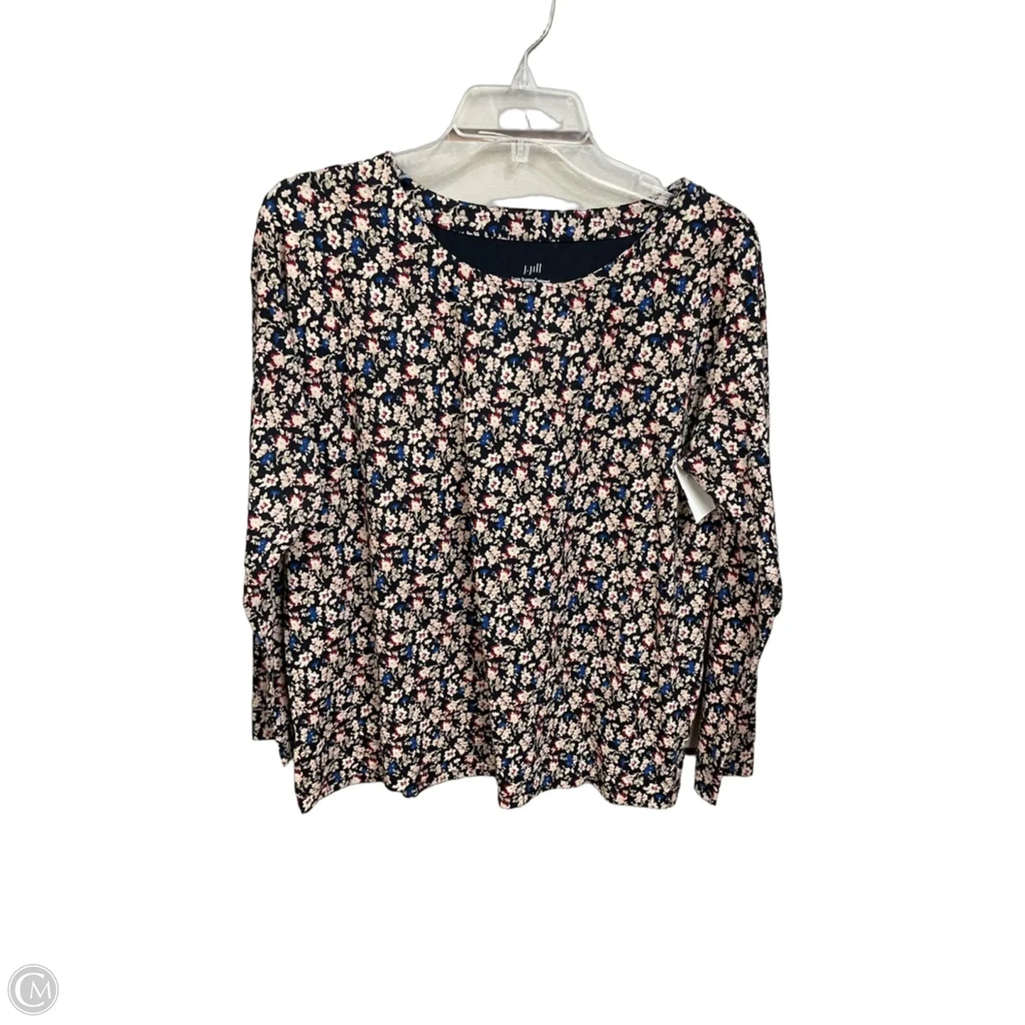 Top Long Sleeve By J. Jill In Floral Print, Size: M