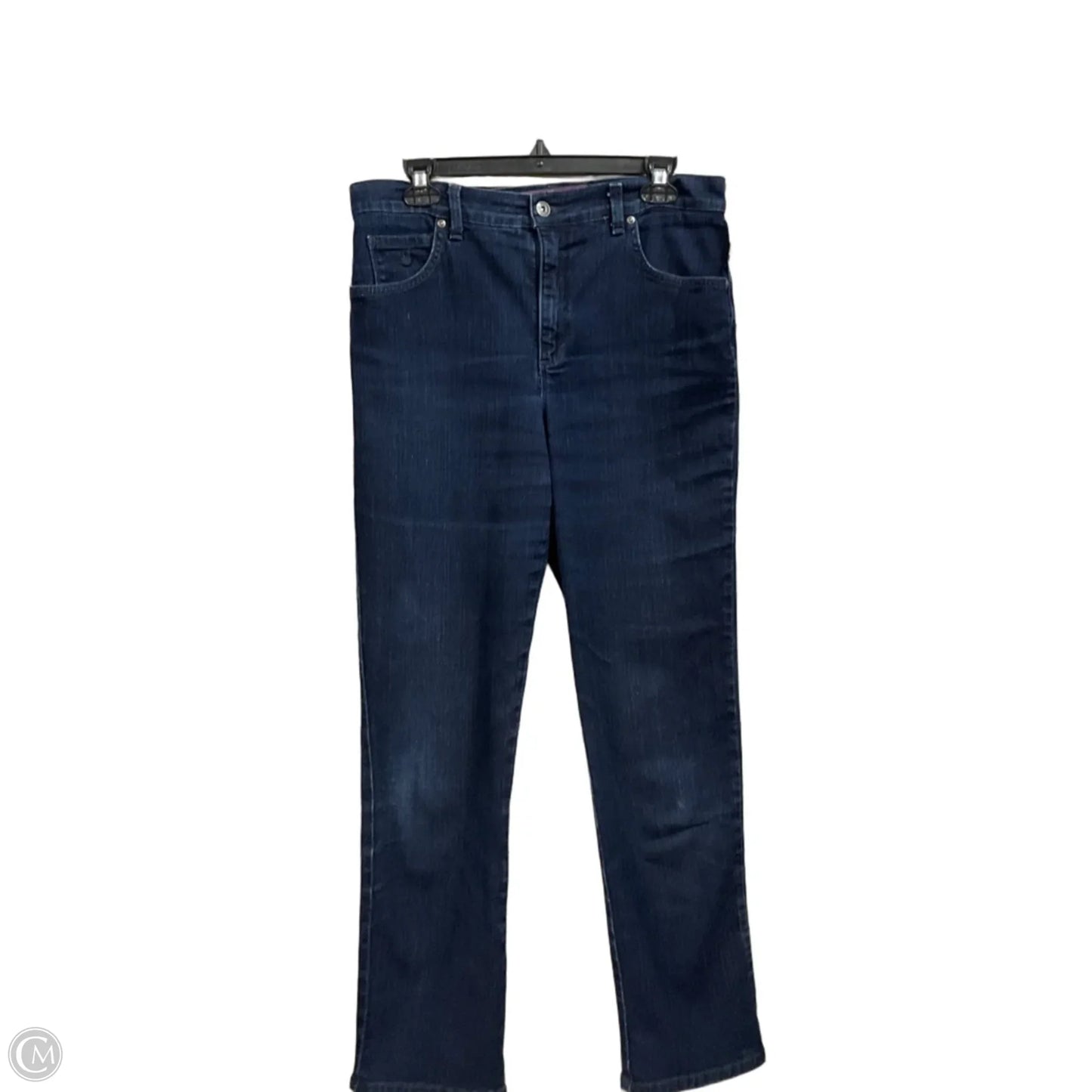 Jeans Straight By Gloria Vanderbilt In Blue Denim, Size: 10