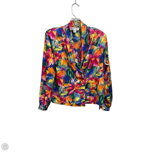 Blazer By Clothes Mentor In Floral Print, Size: S