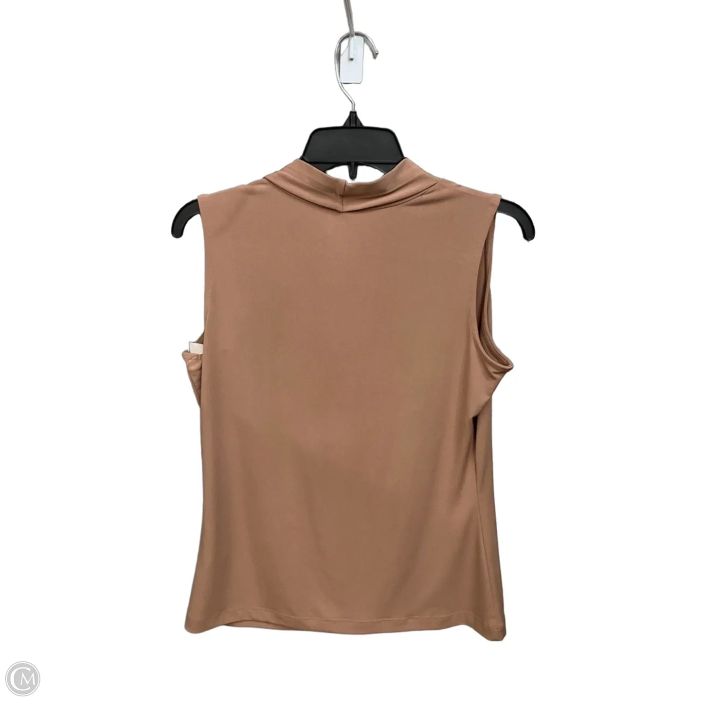 Top Sleeveless By Calvin Klein In Tan, Size: S
