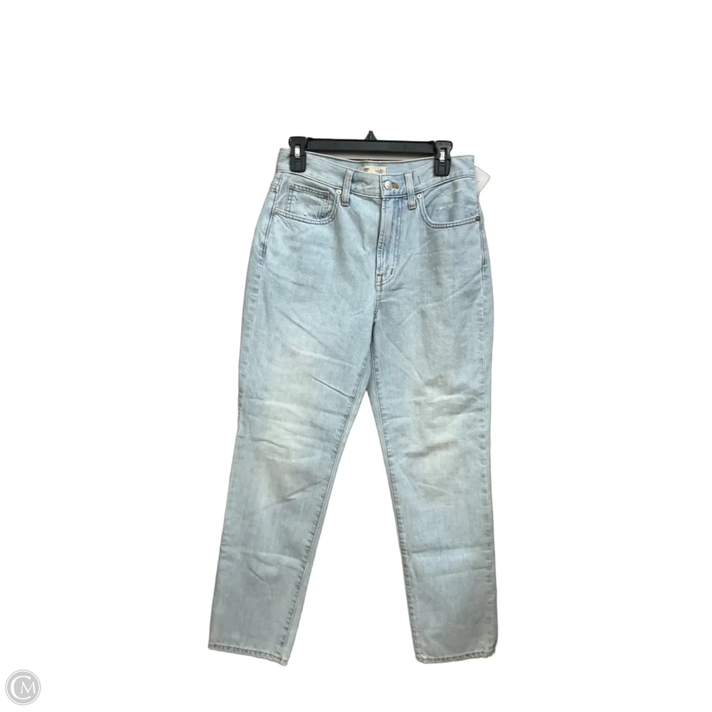 Jeans Straight By Madewell In Blue Denim, Size: 4
