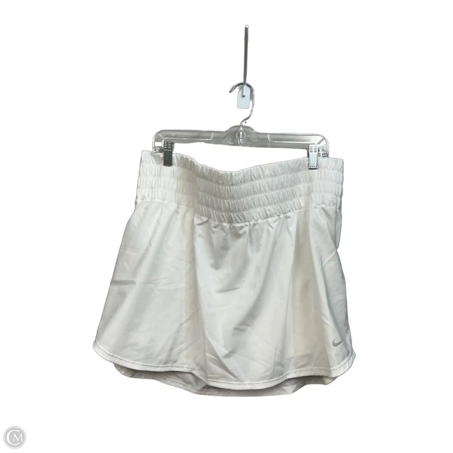 Athletic Skort By Nike Apparel In White, Size: Xxl