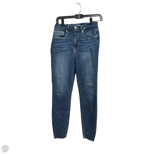 Jeans Cropped By Good American In Blue Denim, Size: 6