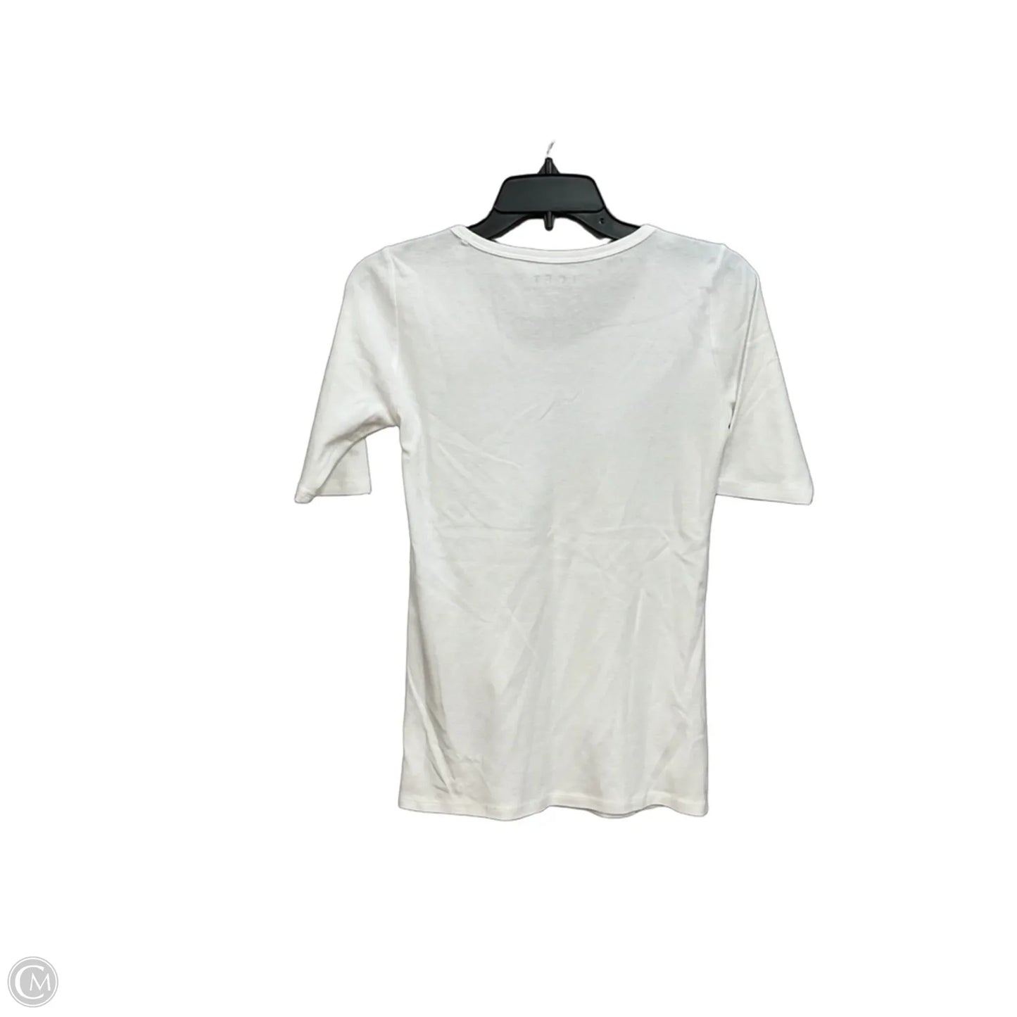 Top Short Sleeve Basic By Loft In White, Size: Xs