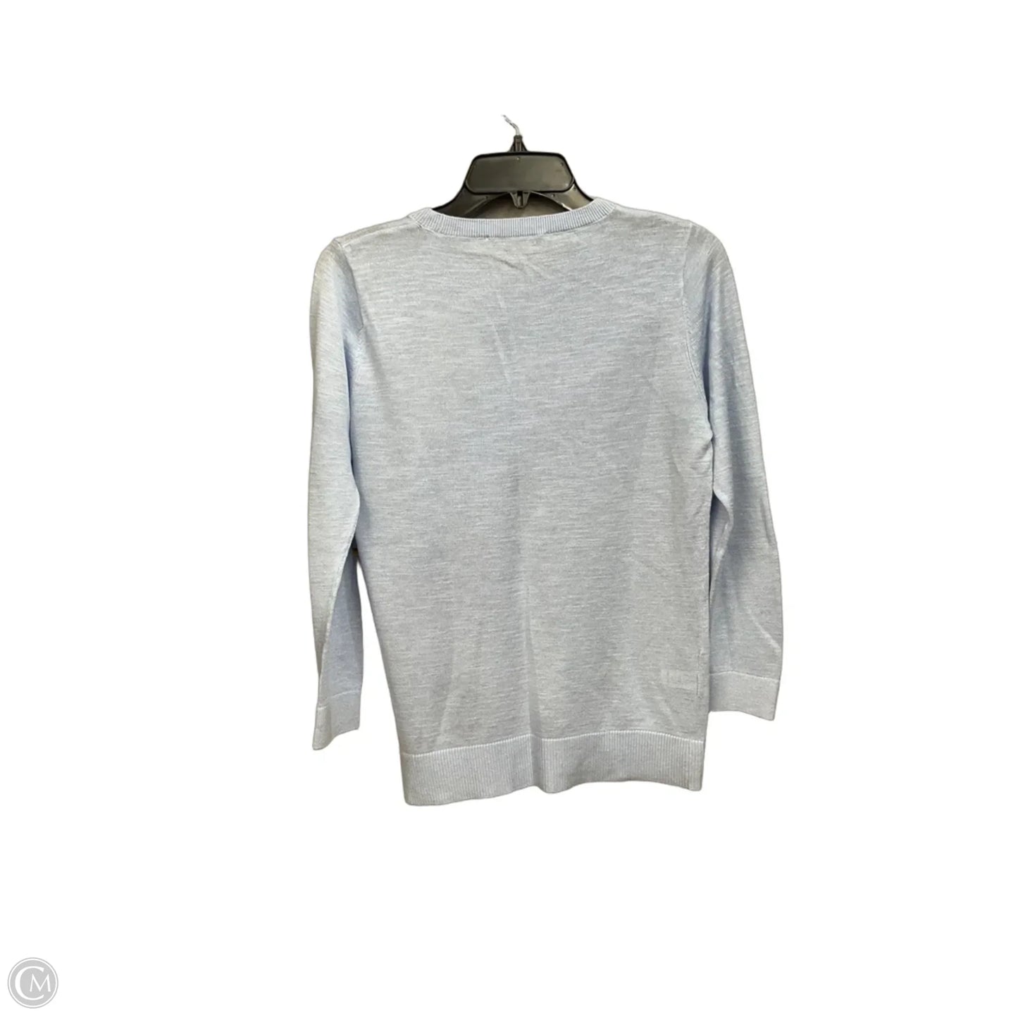 Top Long Sleeve By Loft In Blue & White, Size: Xs