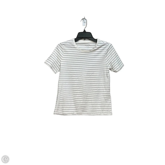 Top Short Sleeve By Banana Republic In Striped Pattern, Size: S