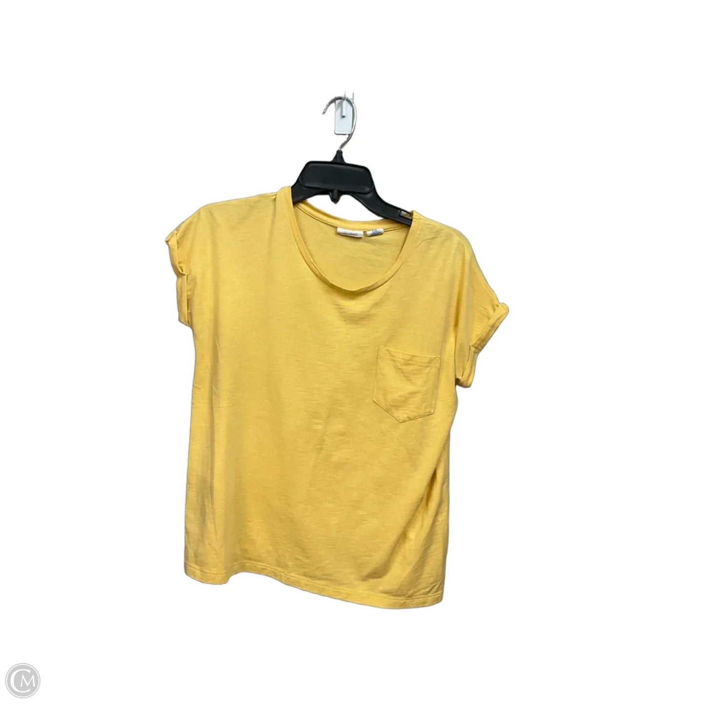 Top Short Sleeve By Sigrid Olsen In Yellow, Size: M