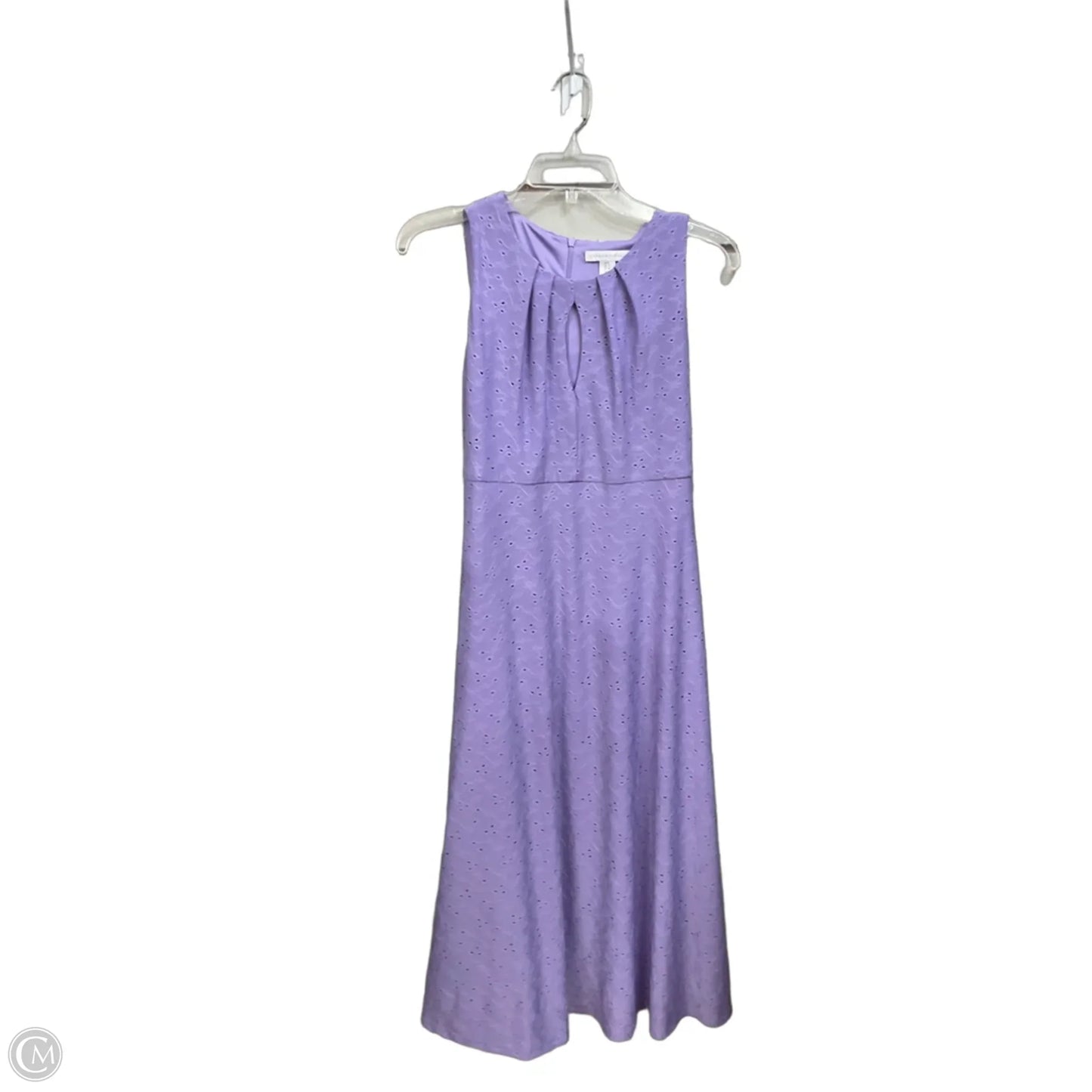 Dress Casual Midi By London Times In Purple, Size: S