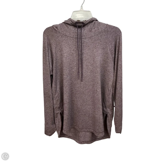 Athletic Top Long Sleeve Hoodie By Athleta In Purple, Size: M