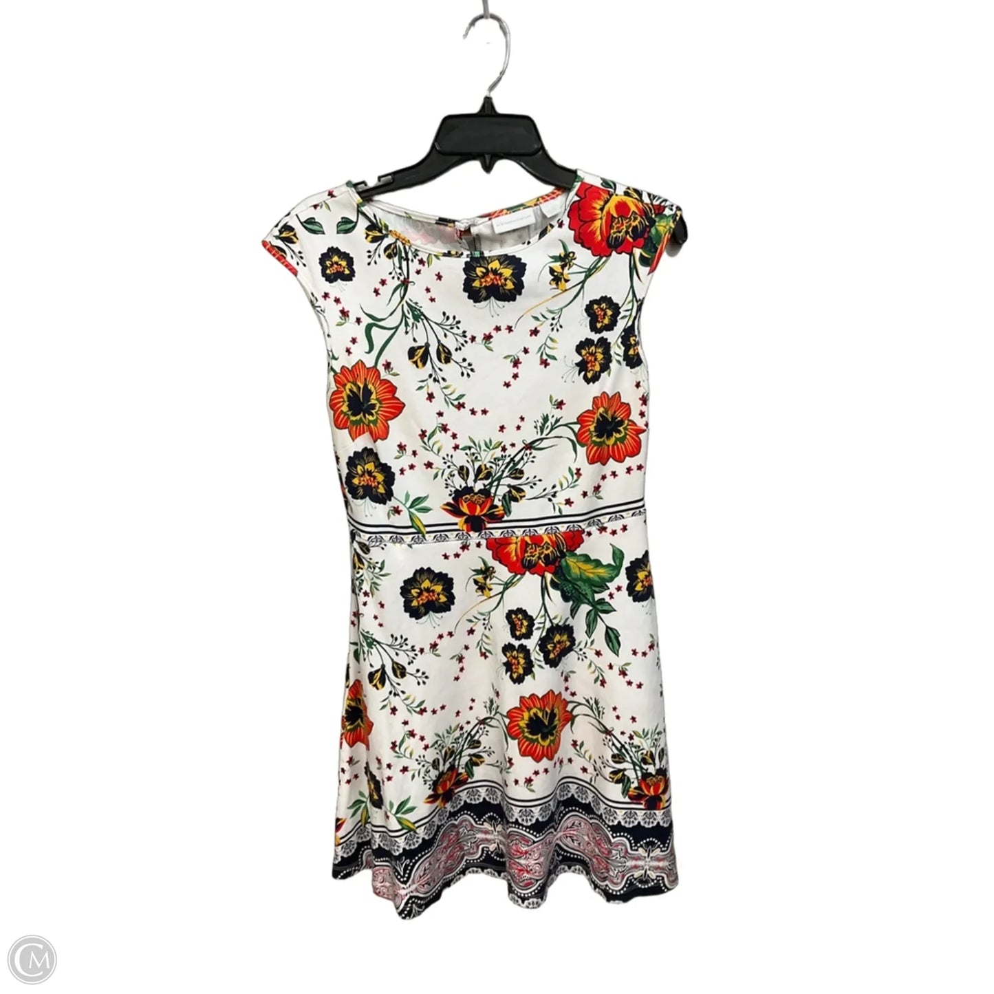 Dress Casual Short By New York And Co In Floral Print, Size: M
