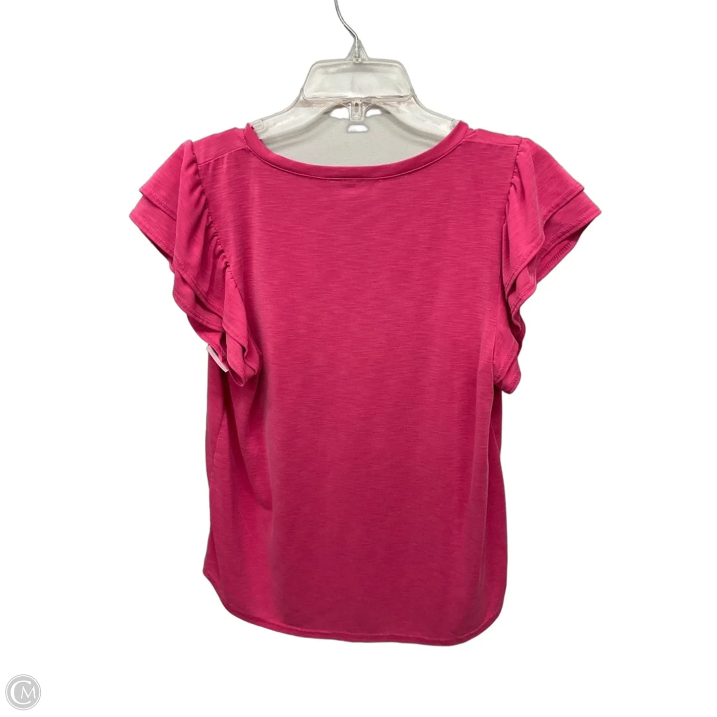 Top Short Sleeve By Green Envelope In Pink, Size: M