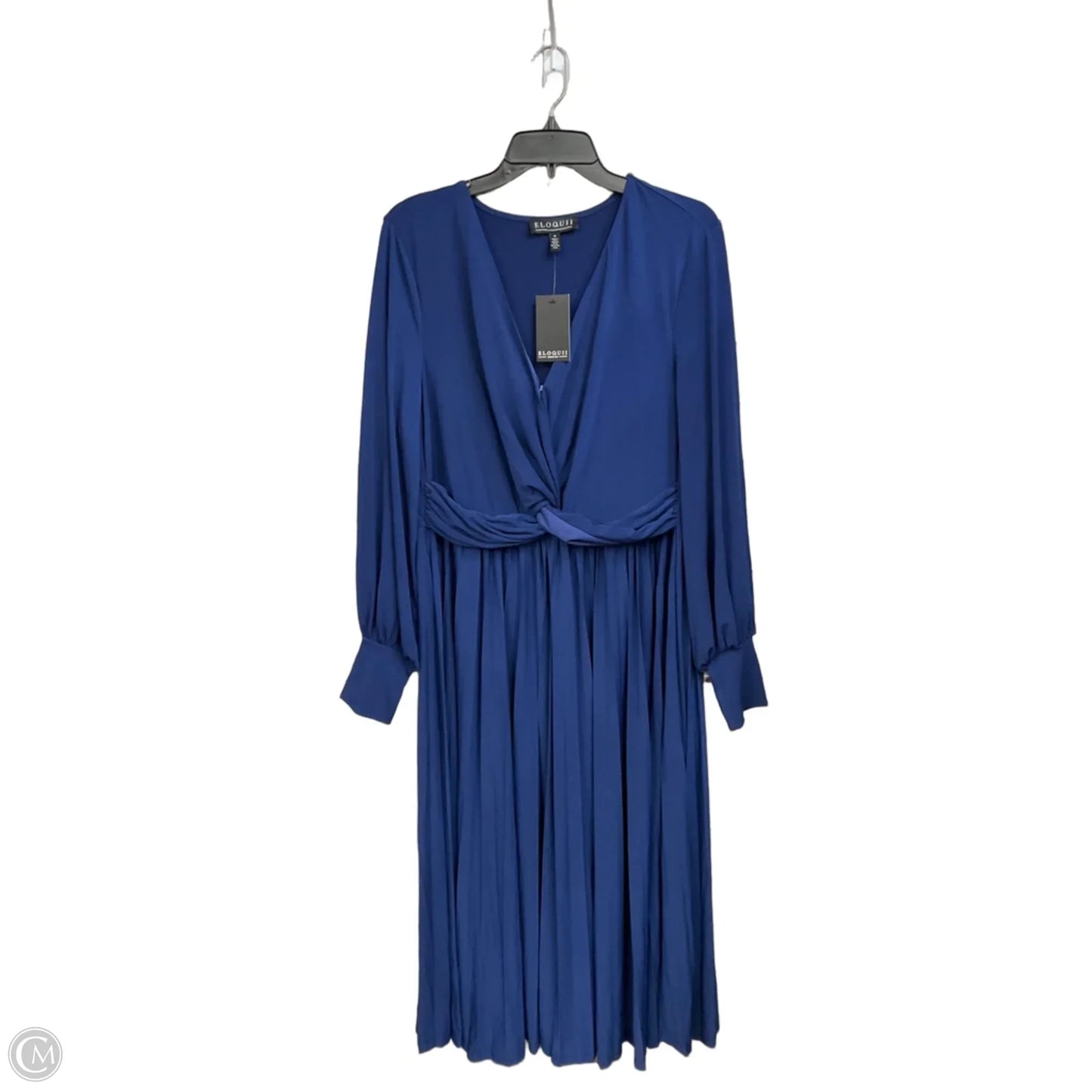 Dress Casual Midi By Eloquii In Navy, Size: Xl