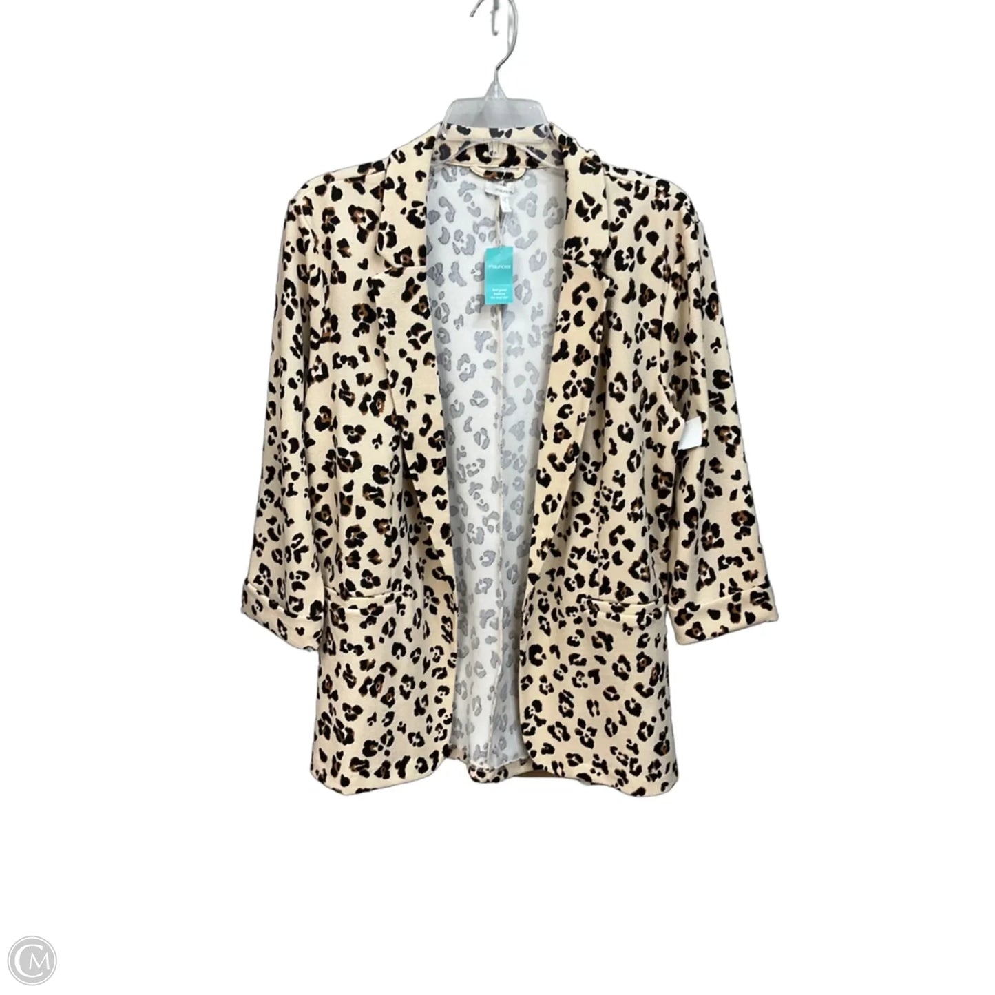 Blazer By Maurices In Animal Print, Size: L