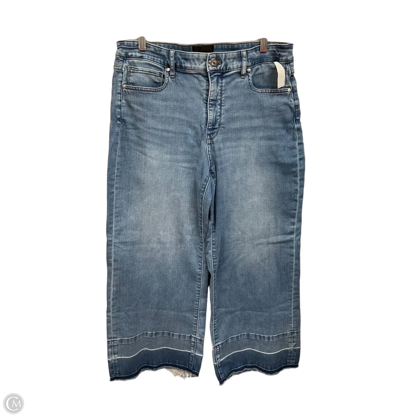 Jeans Wide Leg By White House Black Market In Blue Denim, Size: 12