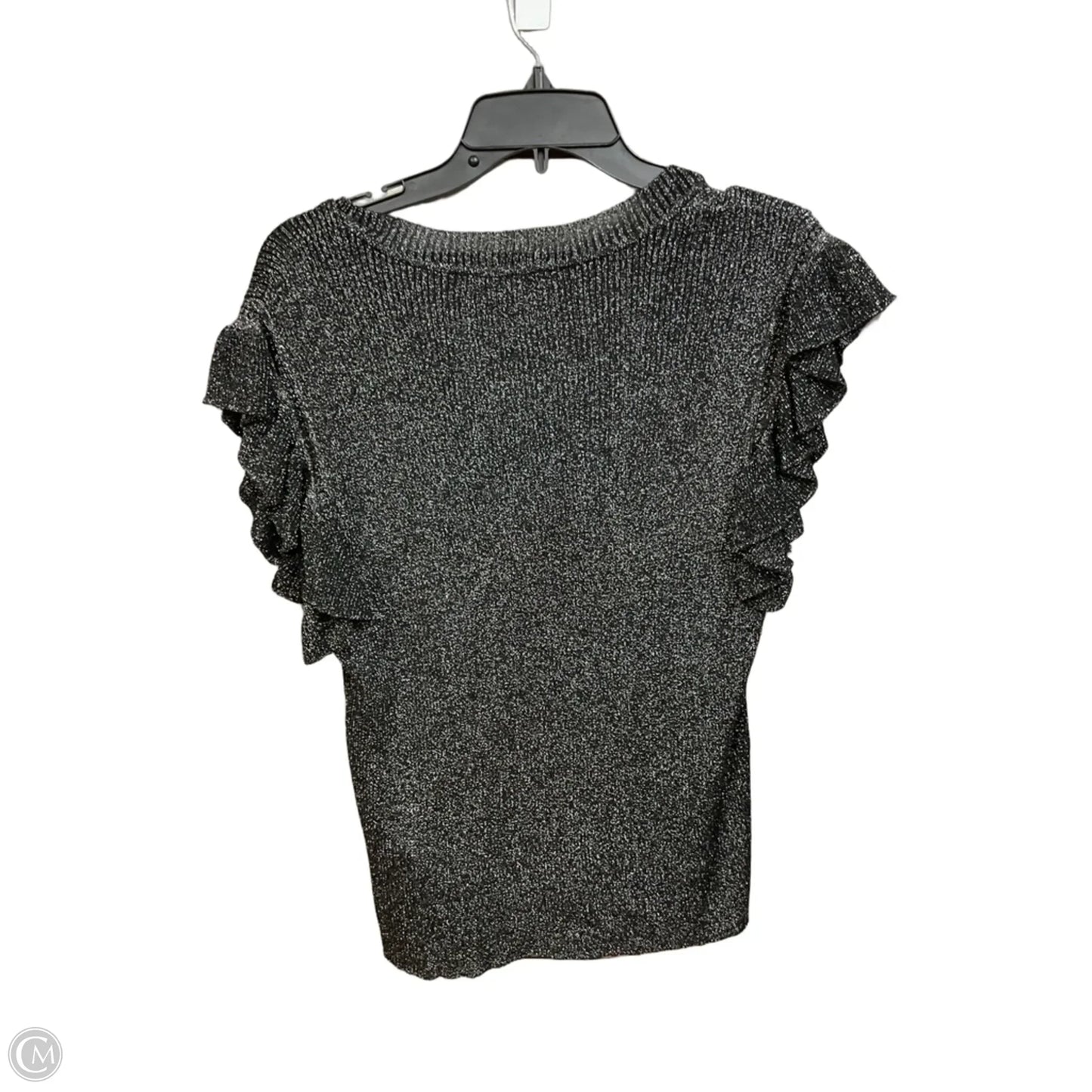 Top Sleeveless By Nanette By Nanette Lepore In Black & Silver, Size: Xl