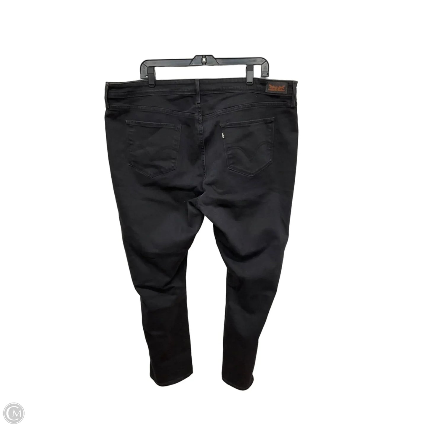 Jeans Skinny By Levis In Black Denim, Size: 24