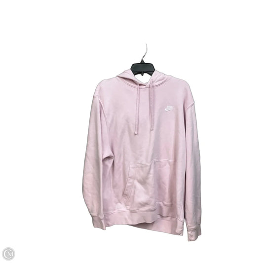 Athletic Sweatshirt Hoodie By Nike Apparel In Pink, Size: Xl