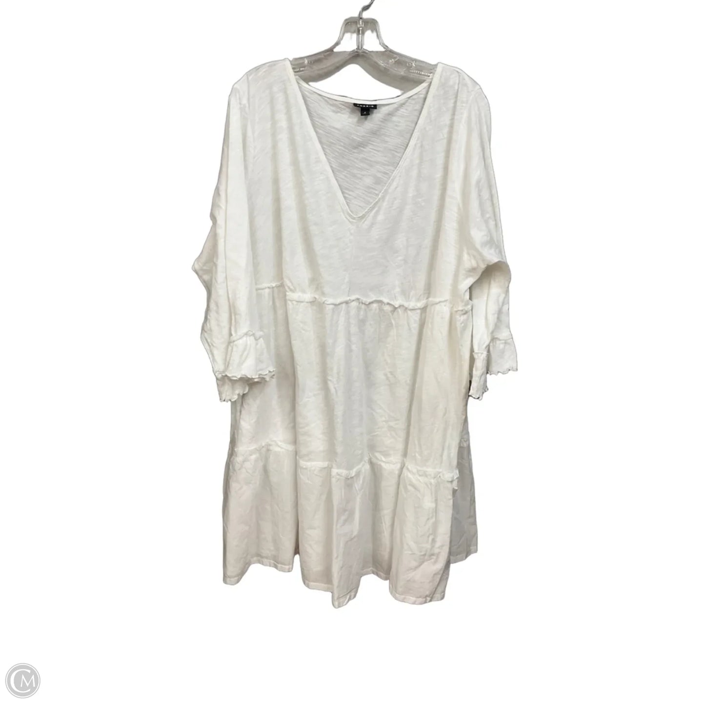 Dress Casual Short By Torrid In White, Size: 4x