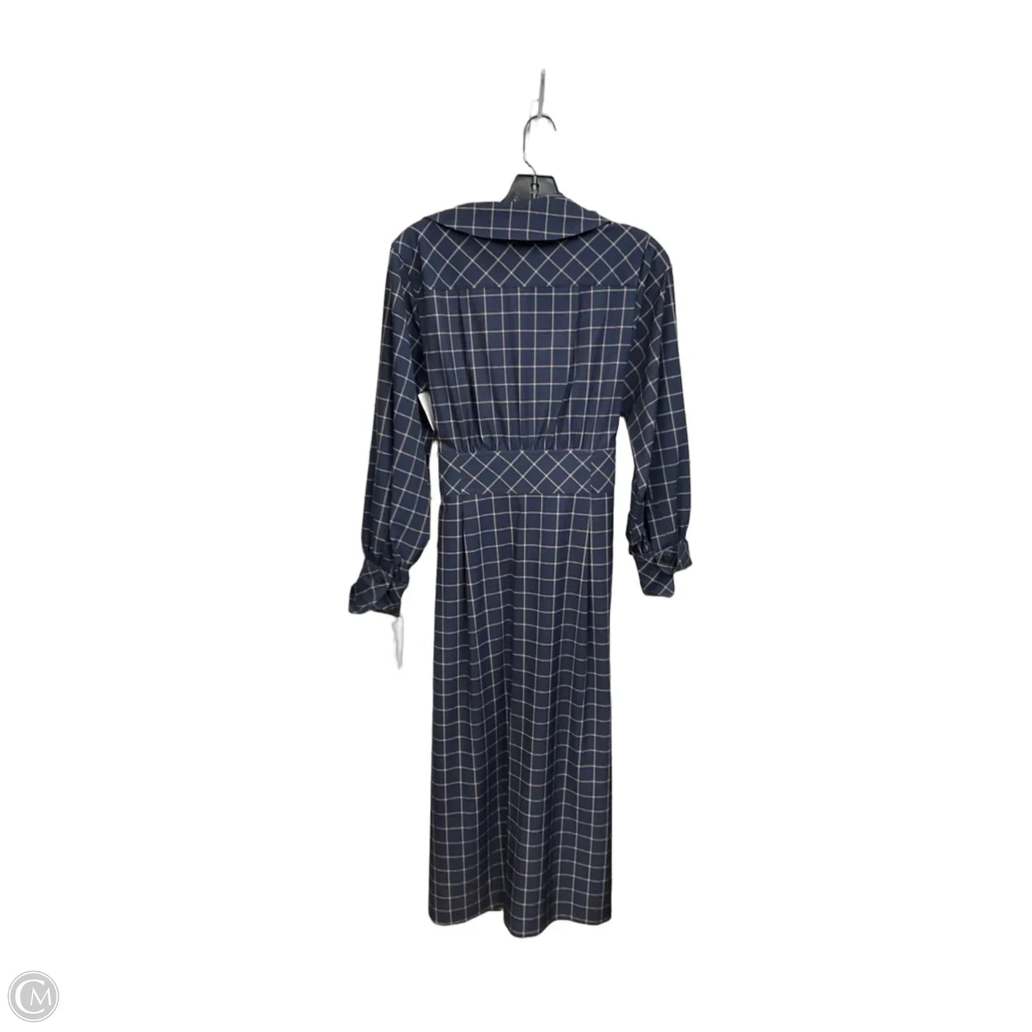 Dress Casual Maxi By Calvin Klein In Plaid Pattern, Size: S