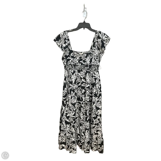 Dress Casual Maxi By Fatface In Black & White, Size: S