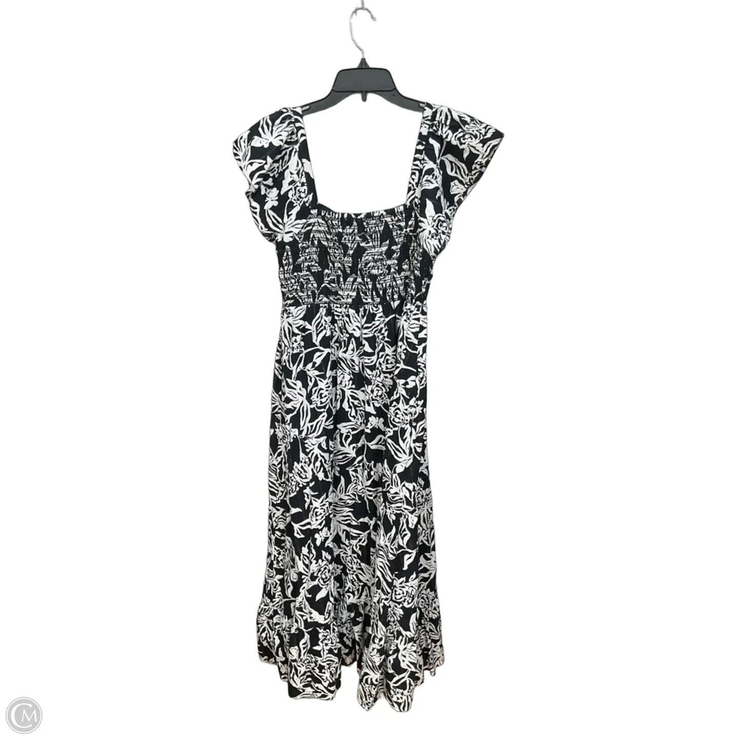 Dress Casual Maxi By Fatface In Black & White, Size: S