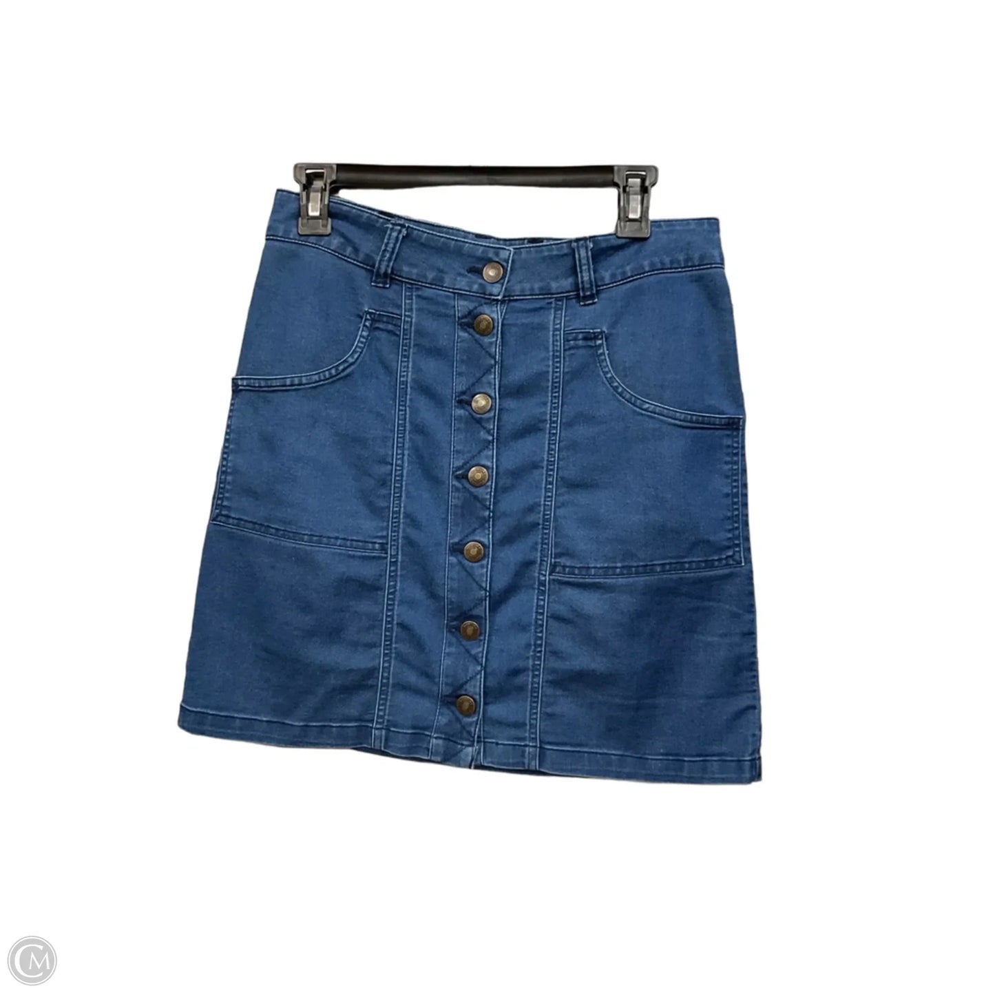 Skirt Mini & Short By Aventura In Blue Denim, Size: 2