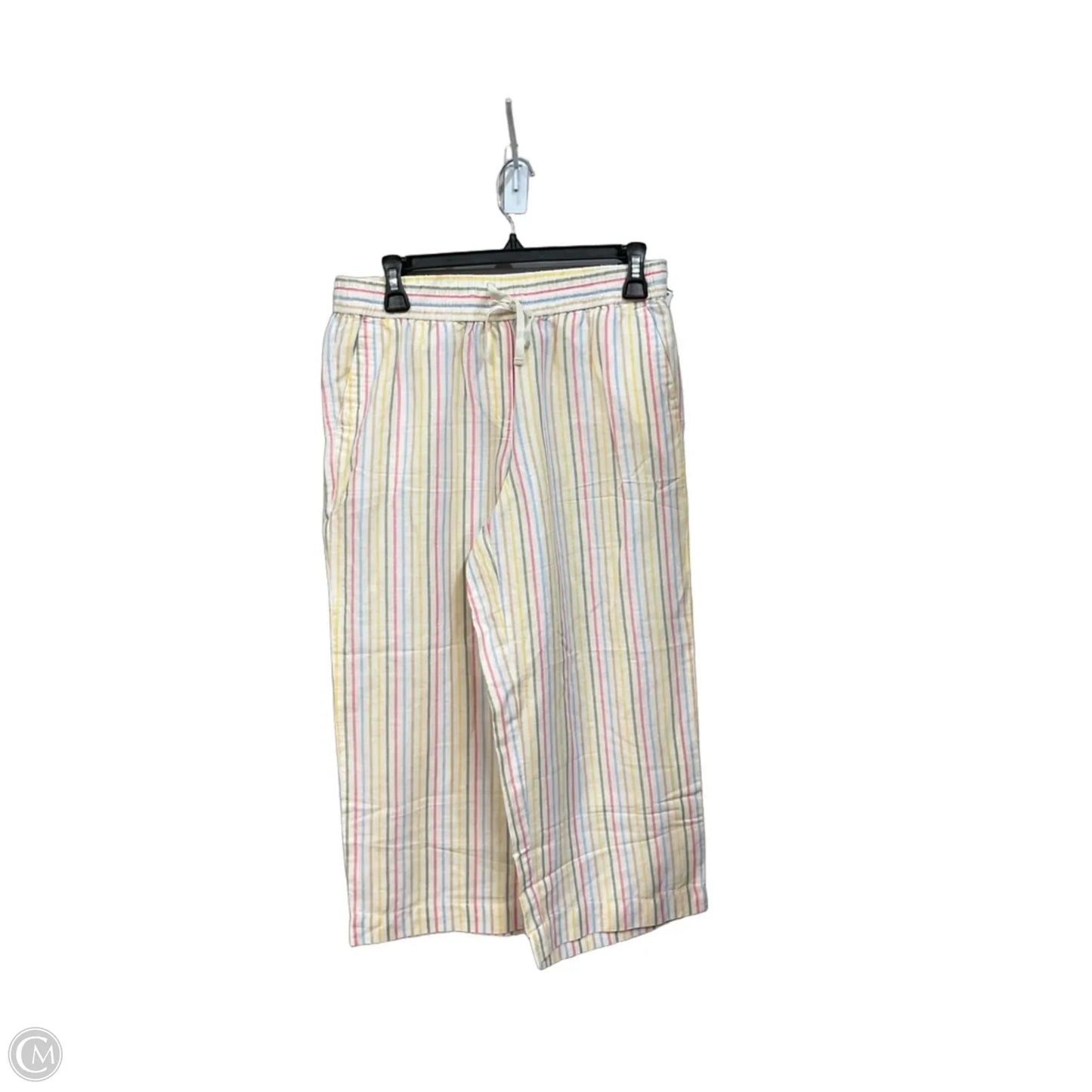 Pants Linen By Talbots In Striped Pattern, Size: 6p