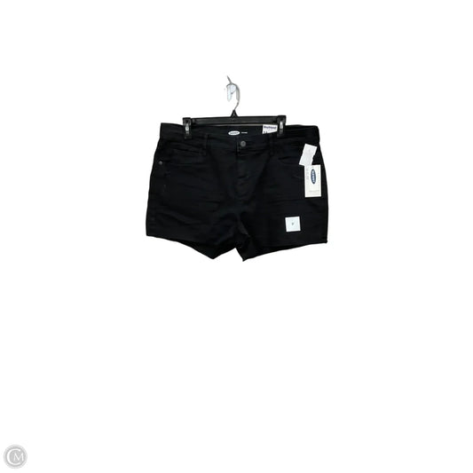 Shorts By Old Navy In Black Denim, Size: 14