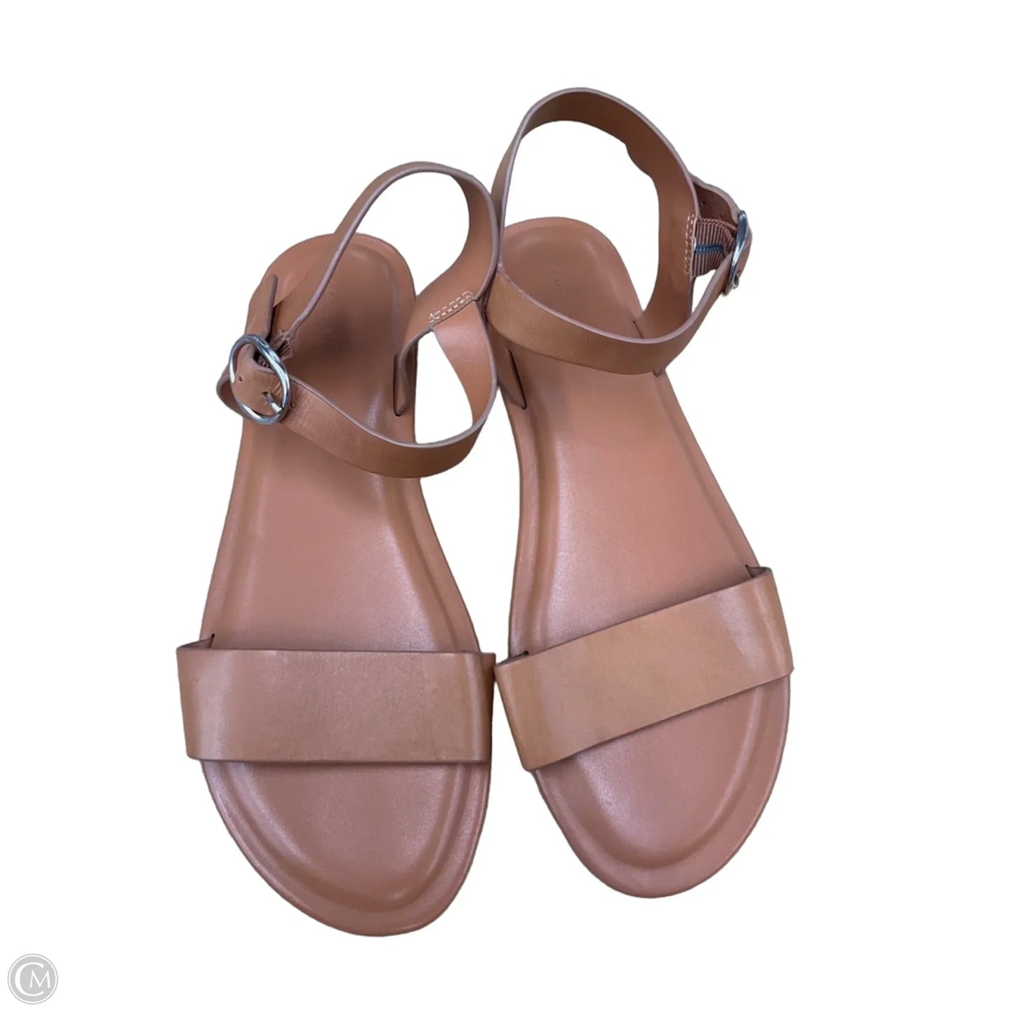Sandals Flats By Clothes Mentor In Brown, Size: 9