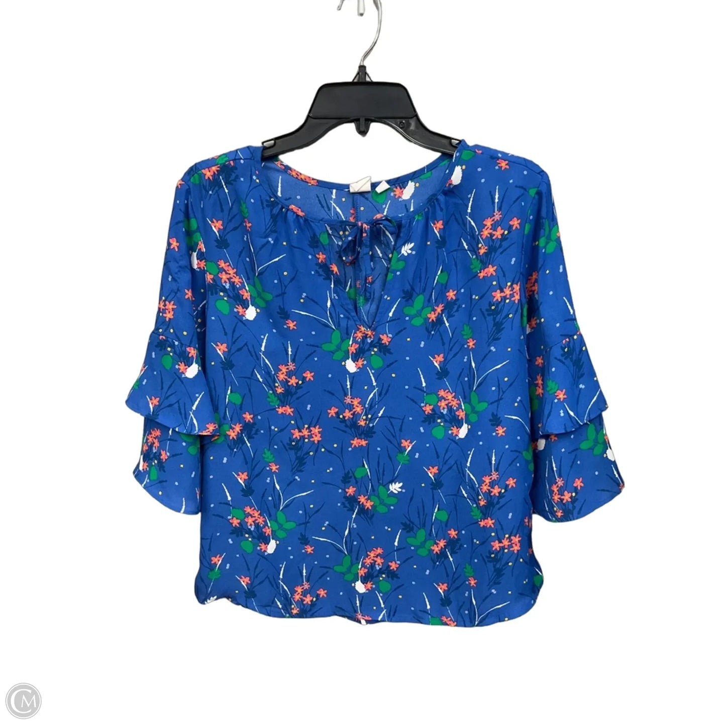 Blouse 3/4 Sleeve By Gap In Floral Print, Size: S