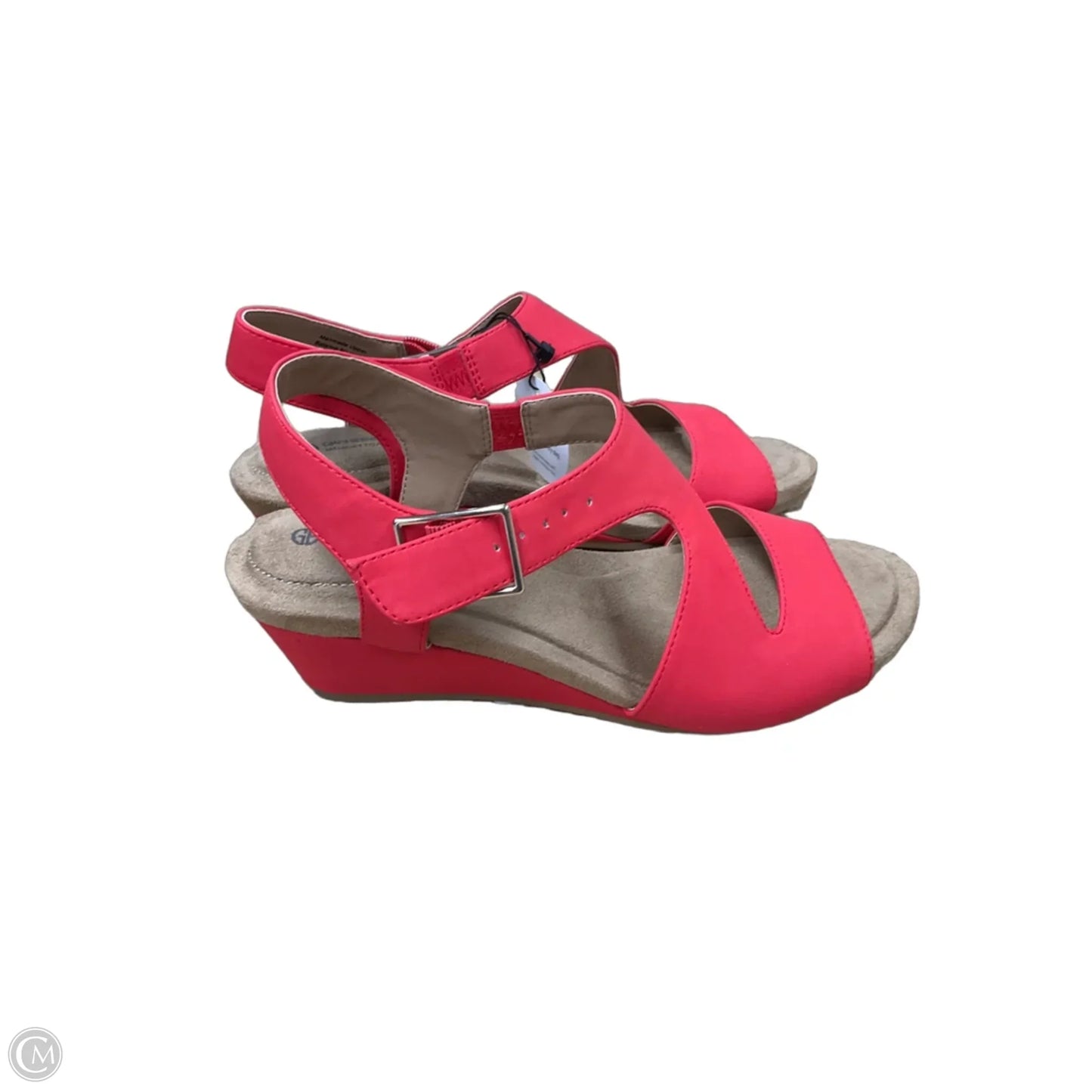 Sandals Heels Wedge By Giani Bernini In Red, Size: 8