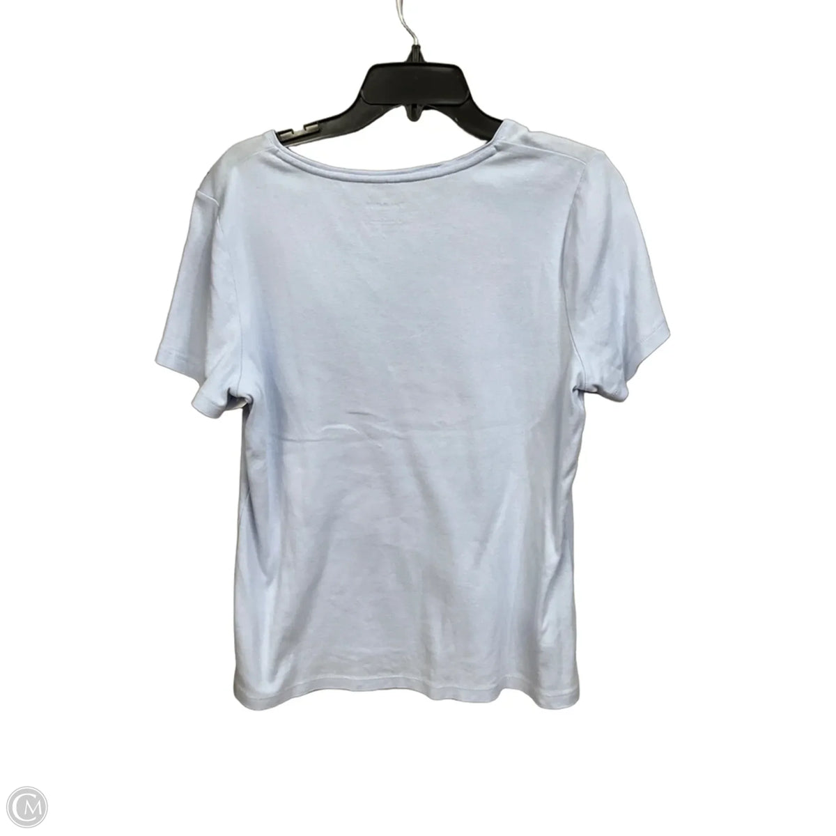 Top Short Sleeve Basic By Talbots In Blue, Size: L