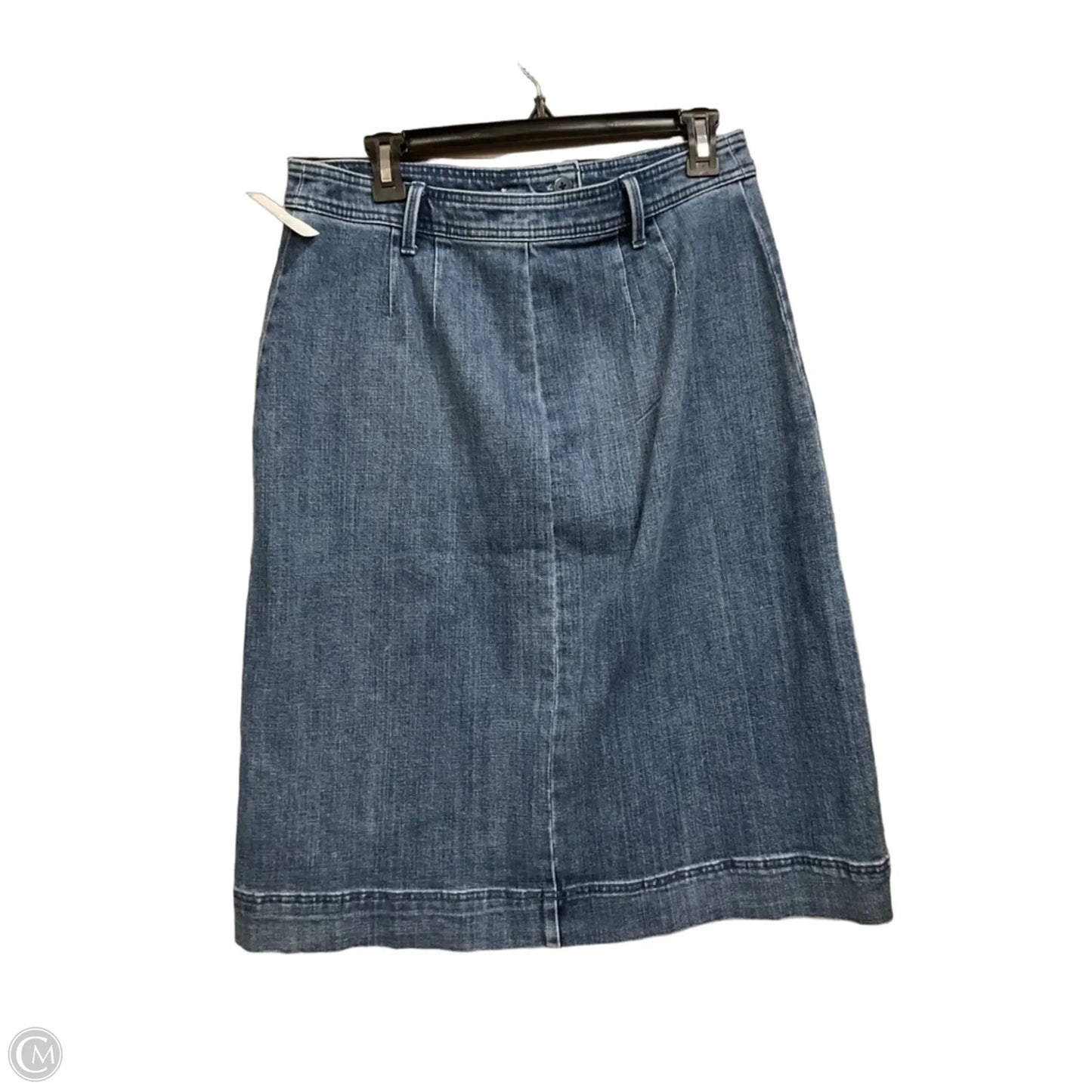 Skirt Midi By Talbots In Blue Denim, Size: 8