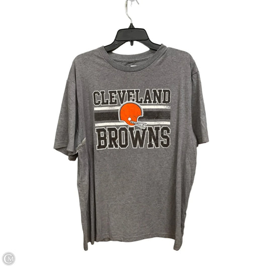 Top Short Sleeve By Nfl In Grey, Size: 2x