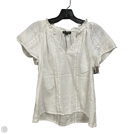 Top Short Sleeve By J. Crew In White, Size: S