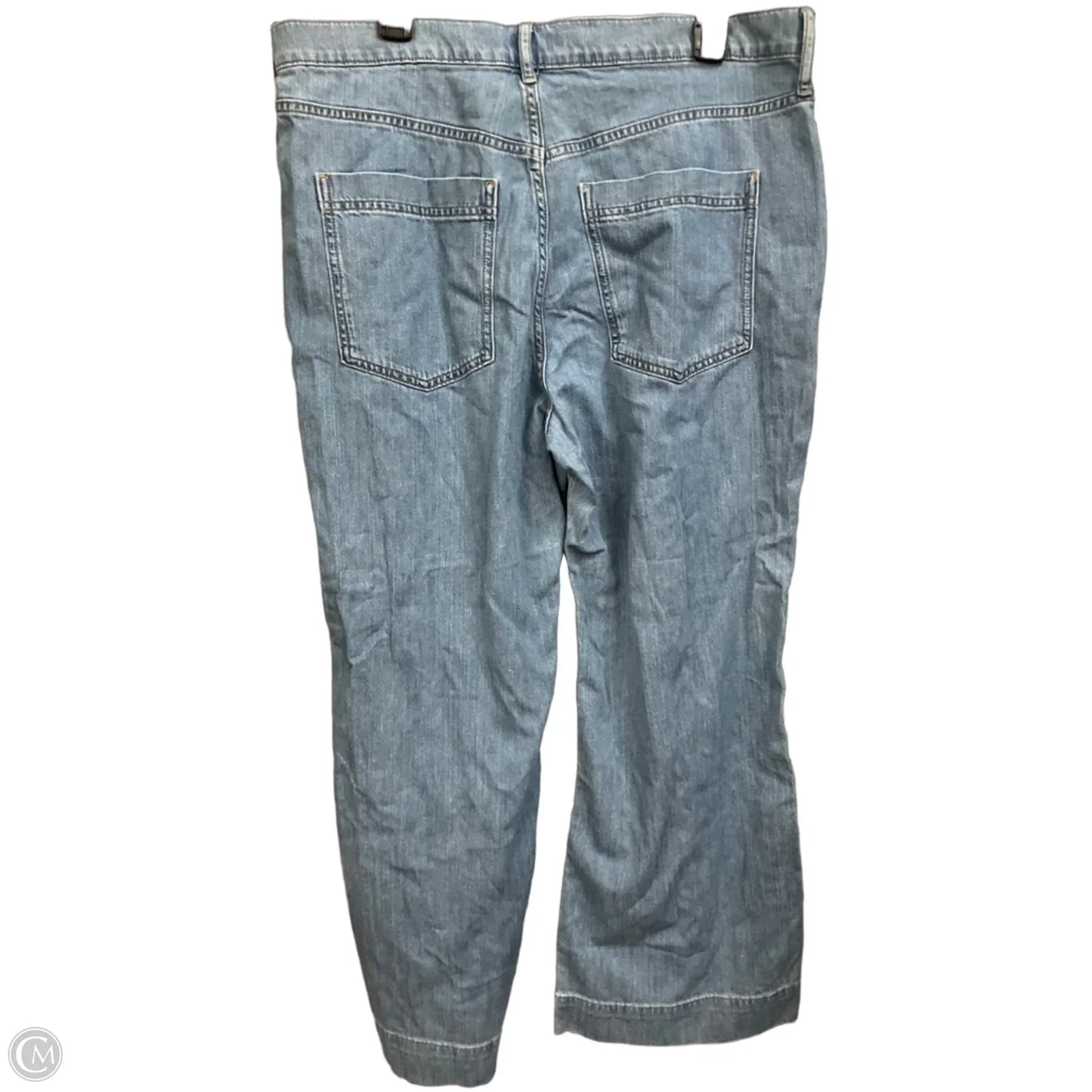 Jeans Wide Leg By J. Crew In Blue Denim, Size: 14p
