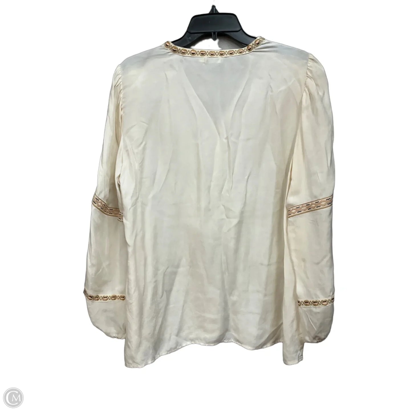 Top Long Sleeve By Spartina In Cream, Size: Xl