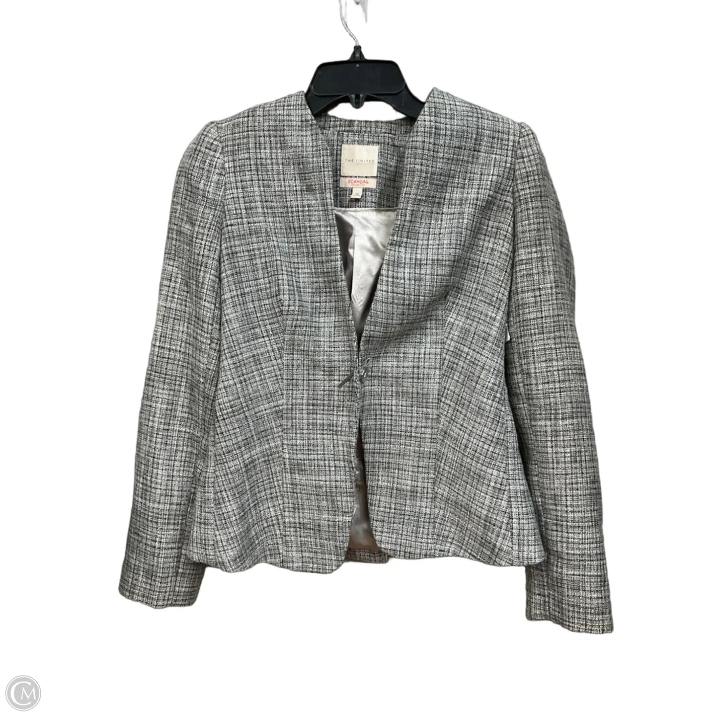 Blazer By Limited In Plaid Pattern, Size: Xs