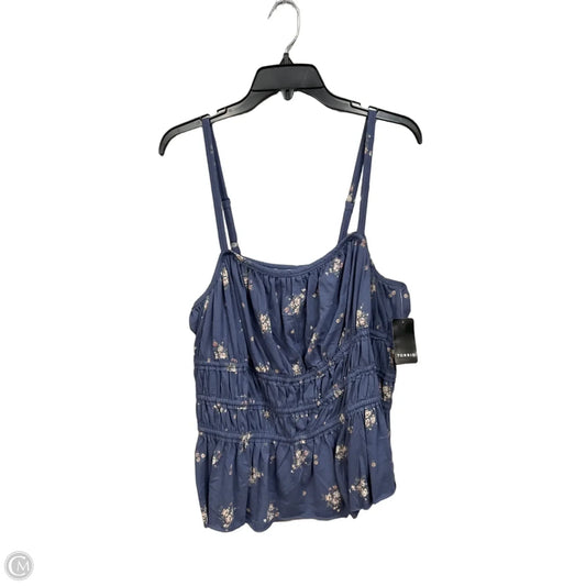 Top Sleeveless By Cmc In Floral Print, Size: Xl