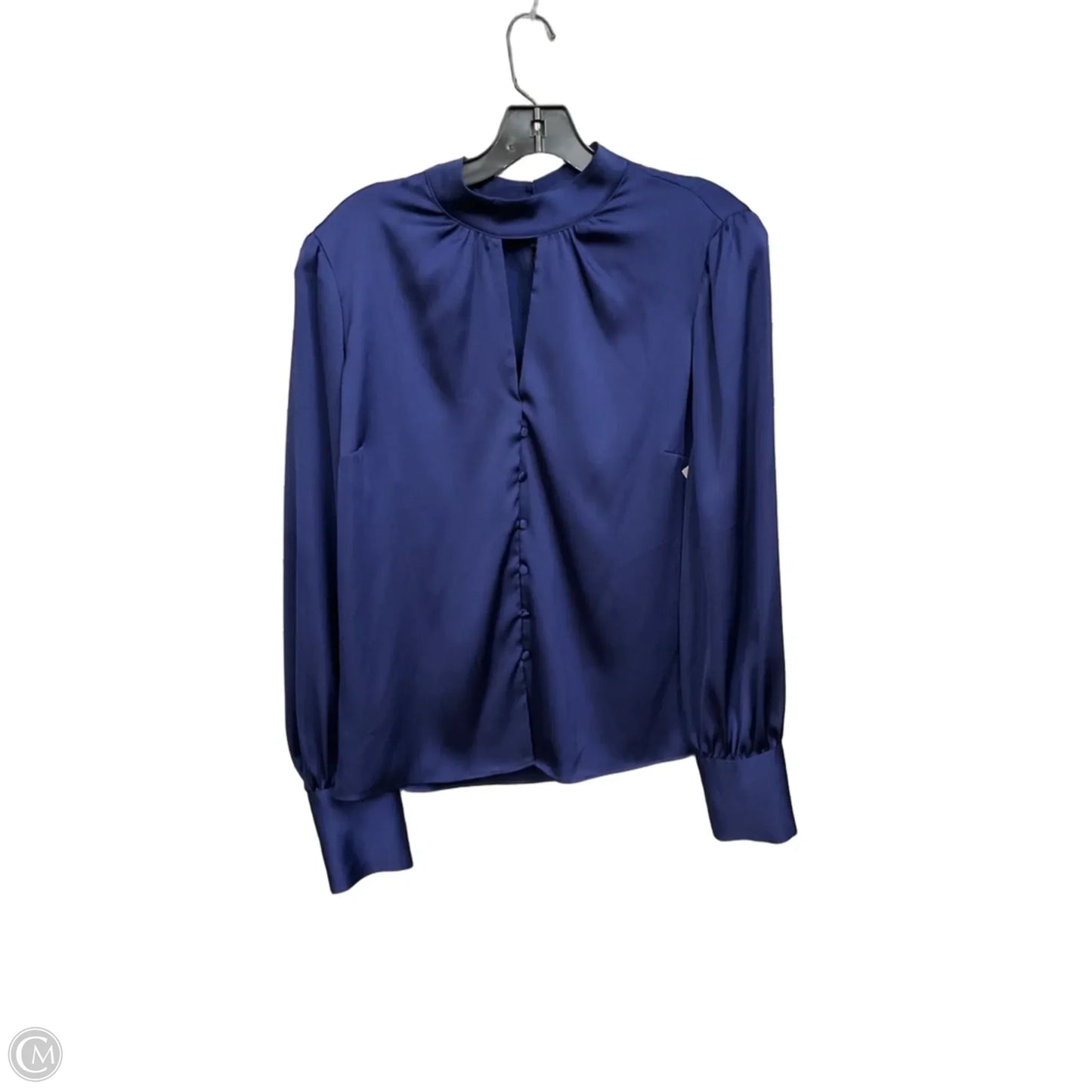 Blouse Long Sleeve By Bar Iii In Blue, Size: L