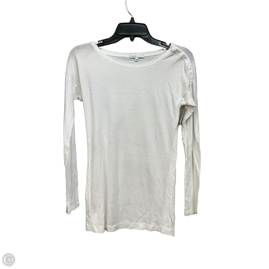 Top Long Sleeve Basic By Vince In White, Size: S